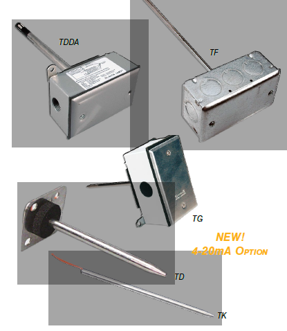 管道式溫度傳感器 –防雨